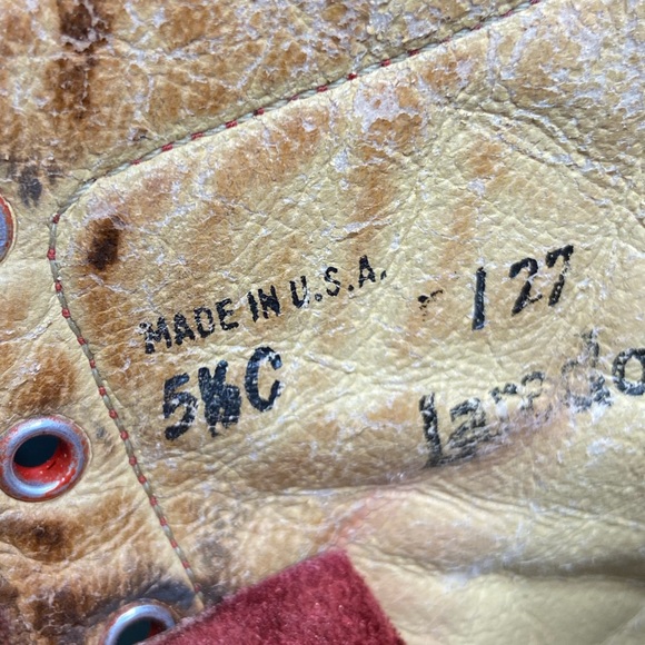 VINTAGE red leather booties! Please read description! - Picture 7 of 11